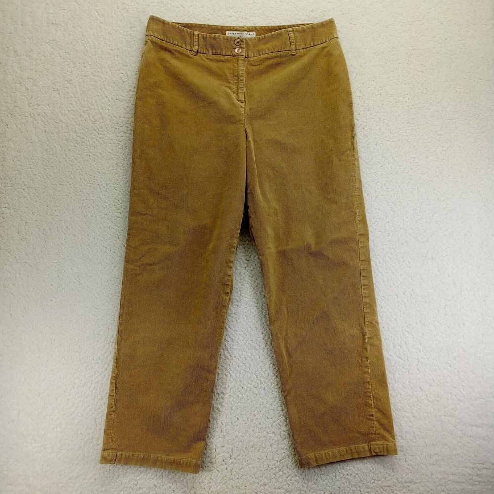 Josephine Chaus Corduroy Pants Womens 16 (36x30) Straight‎ Stretch Gold